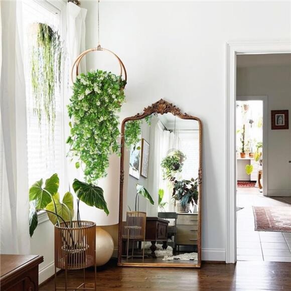 2Pcs Hanging Flower Artificial Vine Hanging Plants Greenery Faux - Picture 5 of 7